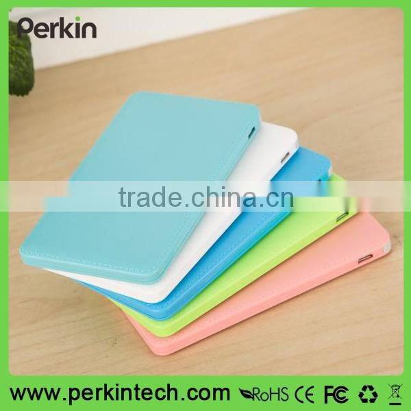 PP502 Factory price high quality oem leather credit card 5000mah power bank