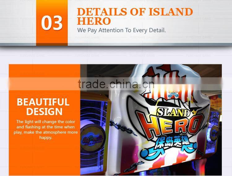 Funshare 2015 Interesting Kids Shooting Arcade Game Machine Amusement Park Machine-Island Hero