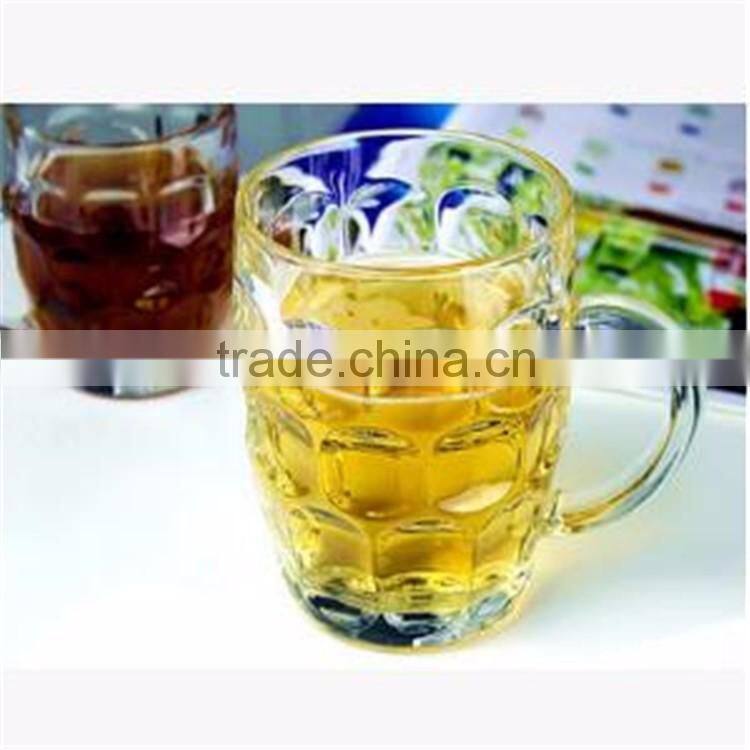 Customized LOGO factory direct sale creative German beer steins with glass handle