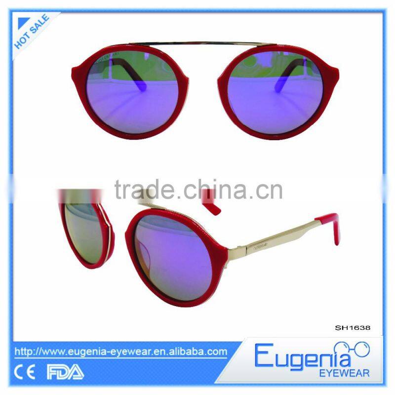 italy design good quality fake designer cool round sunglasses