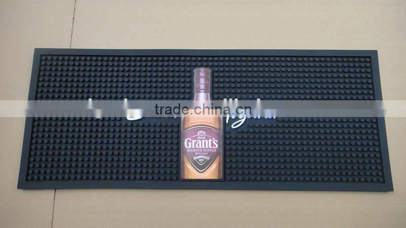 Personalized Soft Cheap Rubber Pvc Silicone Bar Mat