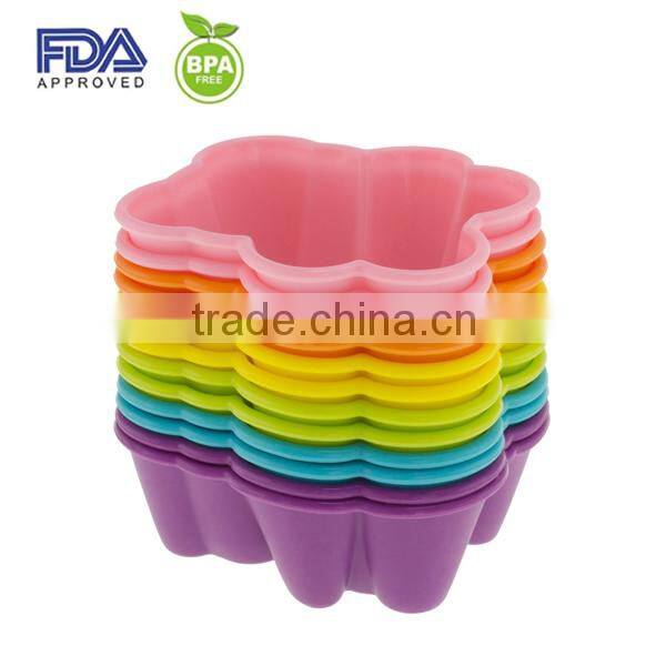 Easy Release And Flexible bear shape Silicone cupcake baking mold silicone baking cupcake