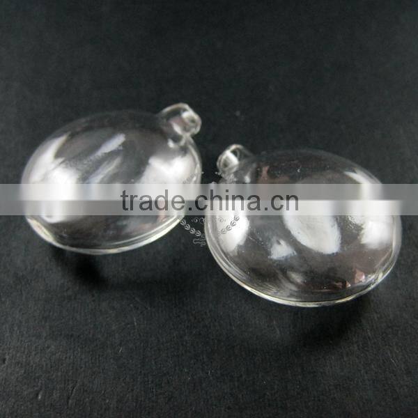 33mm flat round vial glass bottle with 3mm open mouth 1800105