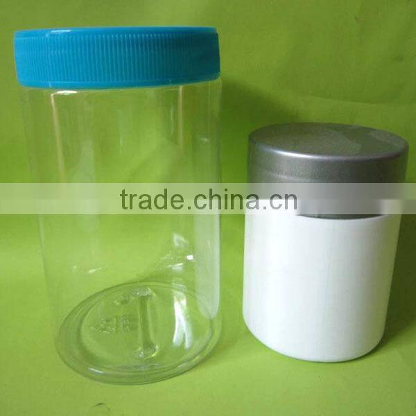 12oz PET Clear Round Wholesale Sushi Garlin Plastic Packaging Jar with FDA Certificate