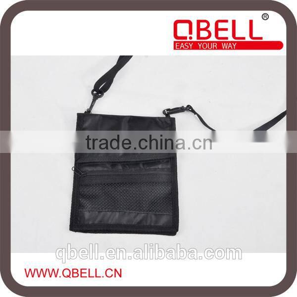 Customized high quality neck strap wallet/ neck hanging bag for travel or sport
