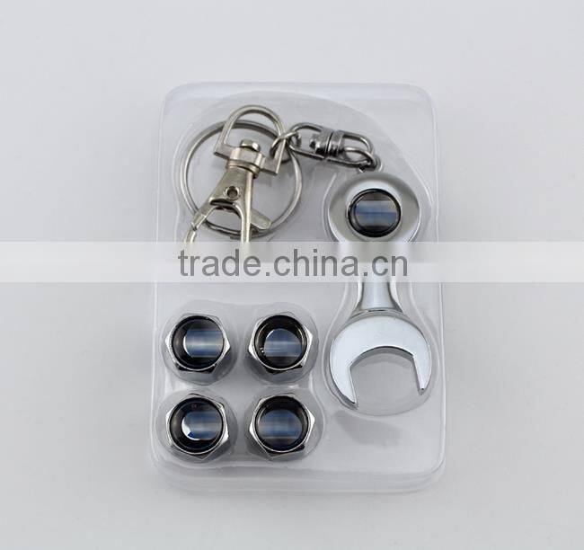 4pcs metal good quality fit for all tubeless car tire wrench valve cap