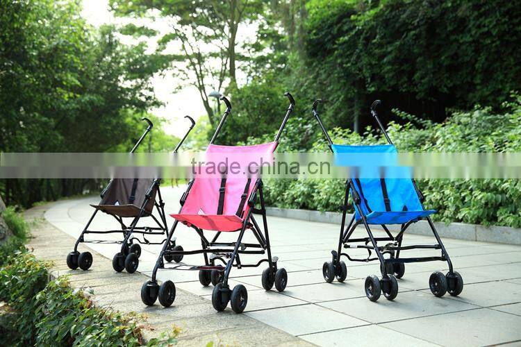 Lightweight alloy baby stroller with siting lying half lying usage quick folding function