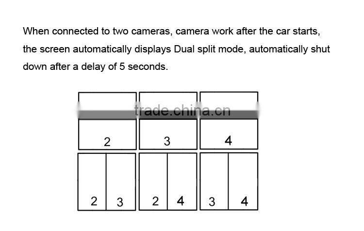 4 channels video control box,quad cameras control box and video system for vehicle ,mdvrXY-6029