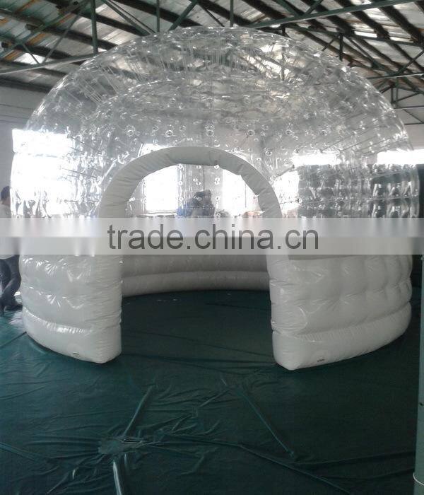 Hola small transparent inflatable dome tent/inflatable tent/inflatable air dome tent for sale