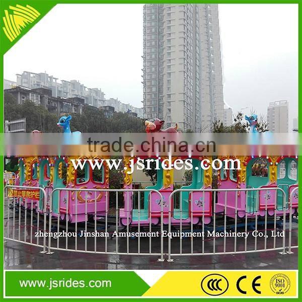 Commerical kids games track train amusement ride electric train ride