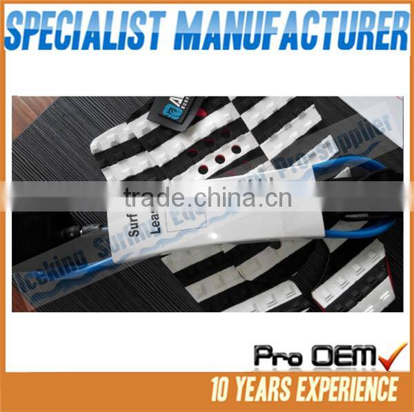 2016 New fashion customized color strong performance surfboard leash/Professional OEM surfing leash