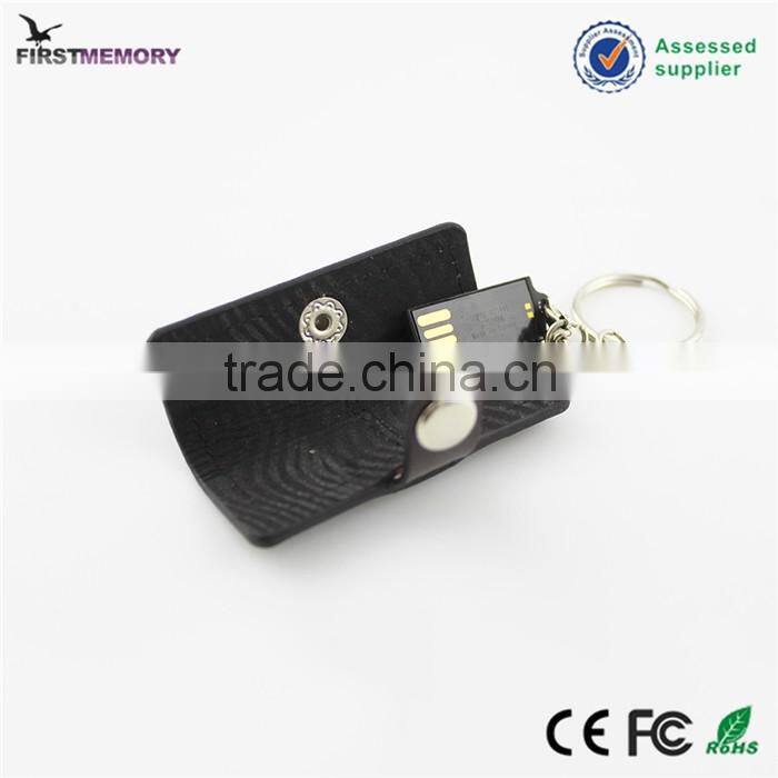 Real leather sophisticated technology men's purse USB stick 2gb 8gb