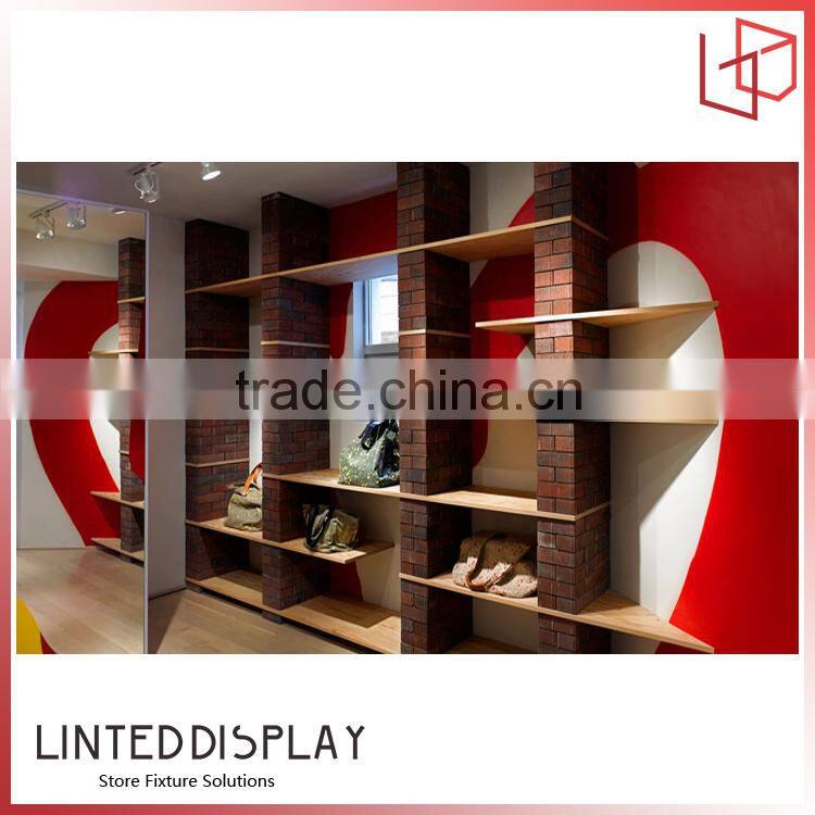 Factory handbag shelf display