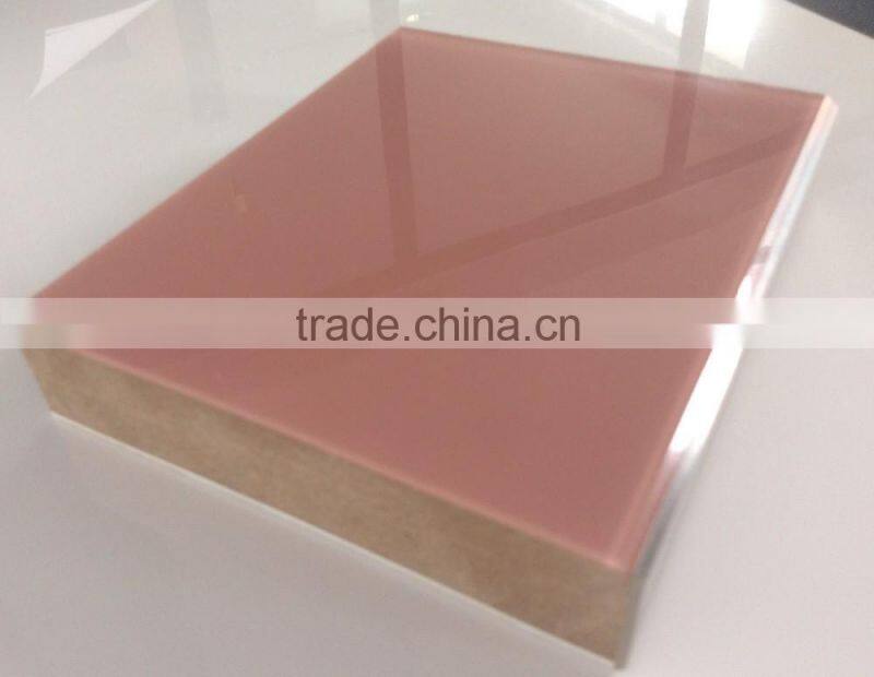 No bending acrylic board back with abs sheet