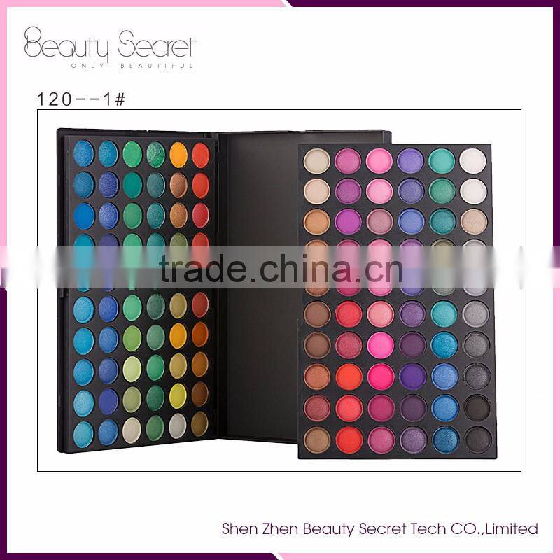 High Quality Chinese Factory Waterproof Cosmetic120 Color Makeup Eyeshadow