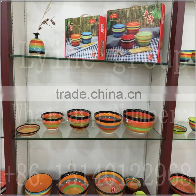 Handmade 7 floral ceramic turkish decorative plates