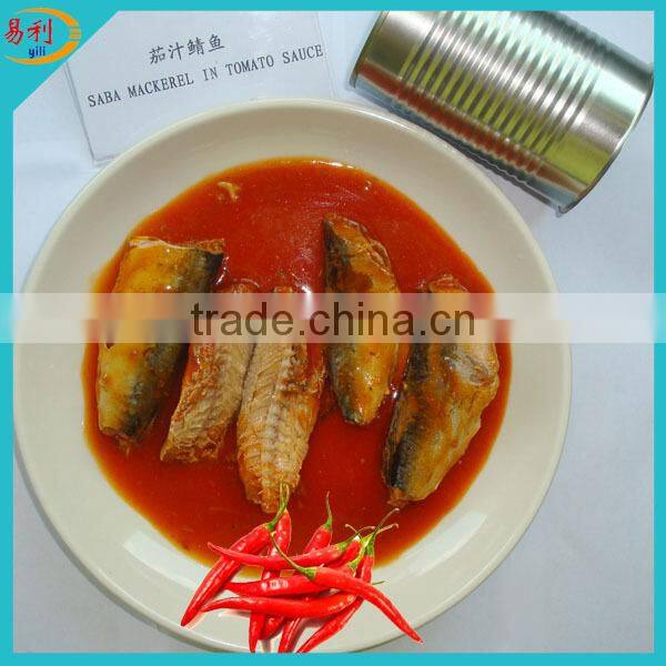 Hot selling Chinese canned mackerel fish in sauce