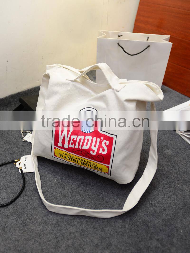 casual little fresh canvas tote shoulder bag