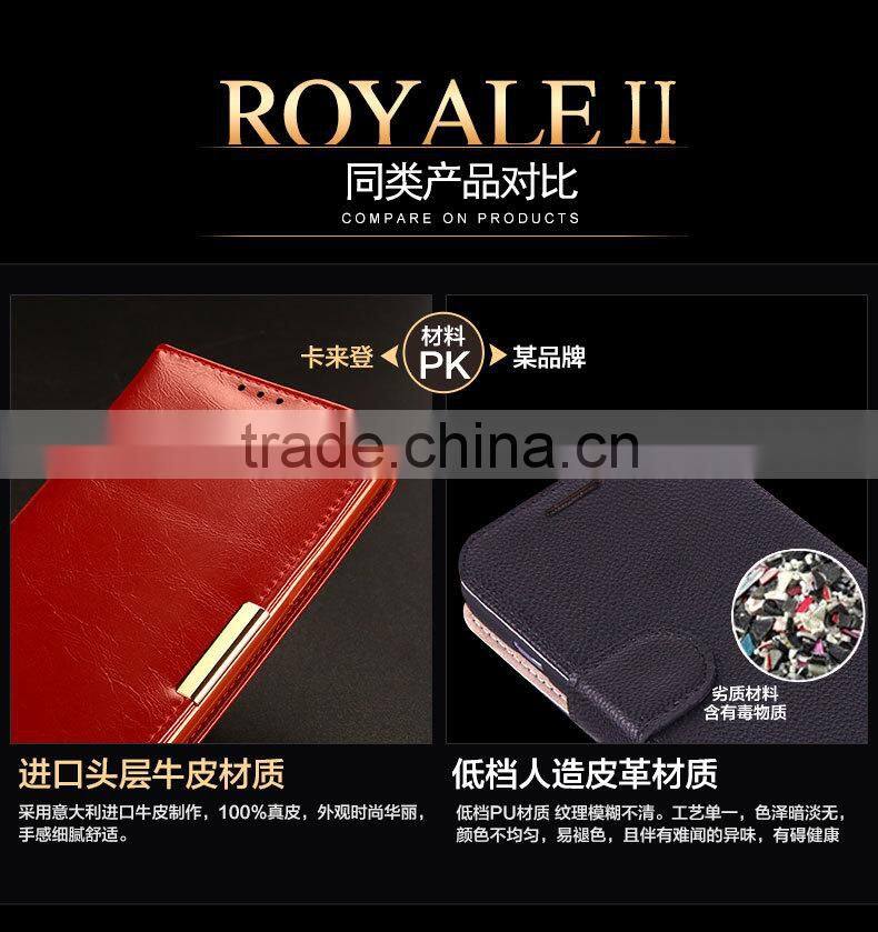 KALAIDENG Royale II series Genuine leather case magnetic cover for Samsung Galaxy S6 Edge plus