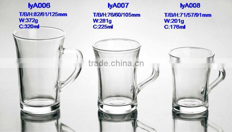 Wholesale 70ml to160ml Clear Glass Beverage Empty Cup for Drinking