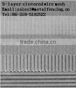 5-layer sintered wire mesh