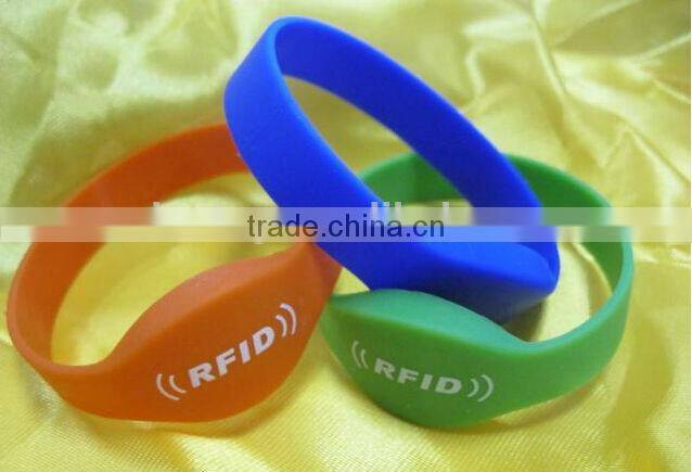 logo printed 14443A Rfid Wristband for event/sports
