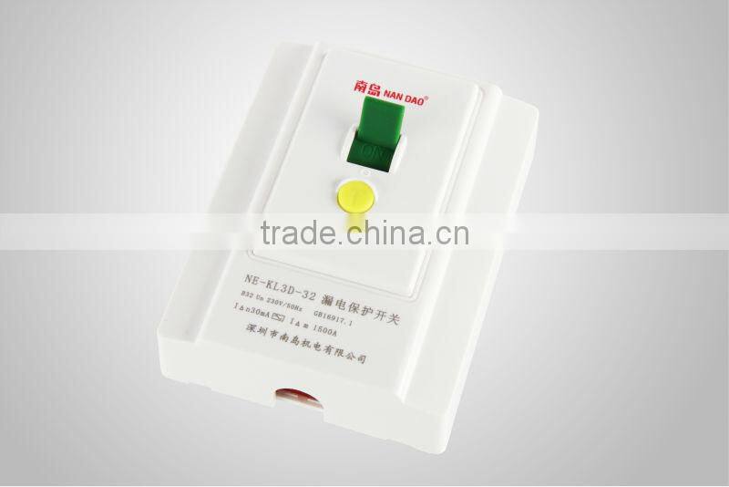 PRCD Air Condition Induction Cooker Leakage Protection Switch 240V 40A With CE