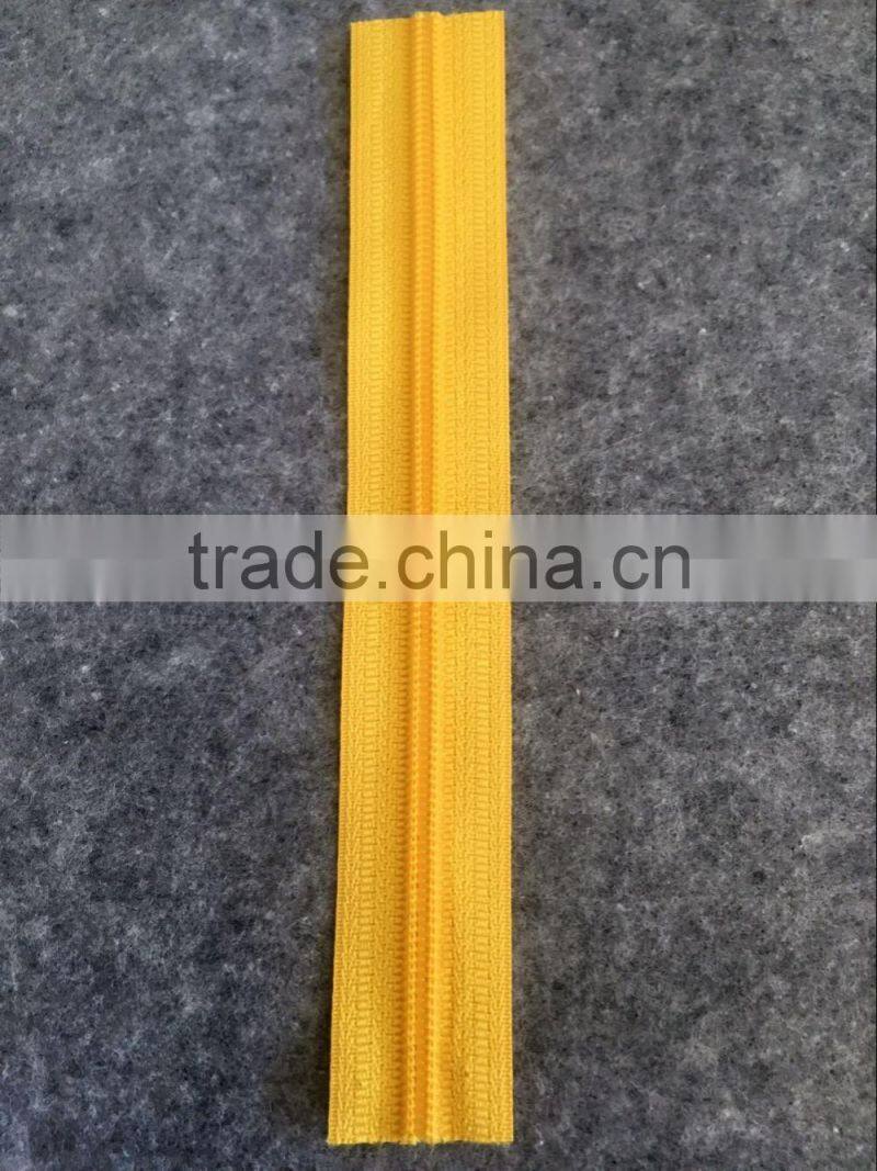 Customized length 5# water proof nylon zipper dull finishing --- imported coating film