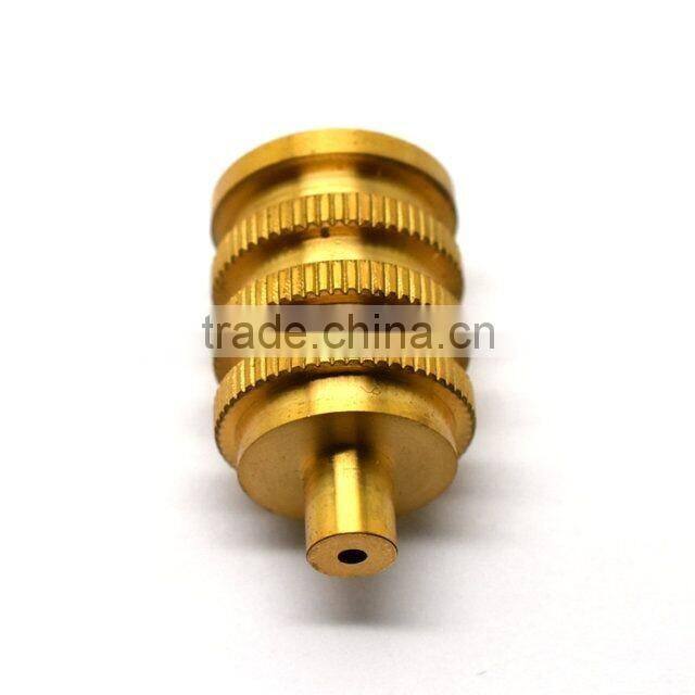 Factory directly sale cnc knurled brass inside thread machine parts