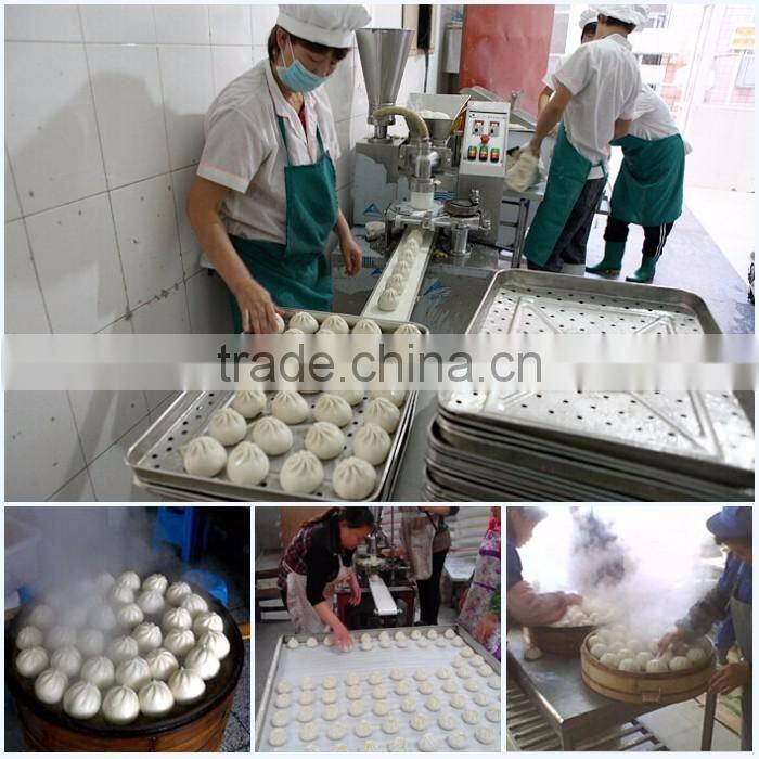 Double hoppers automatic chinese momo making machine