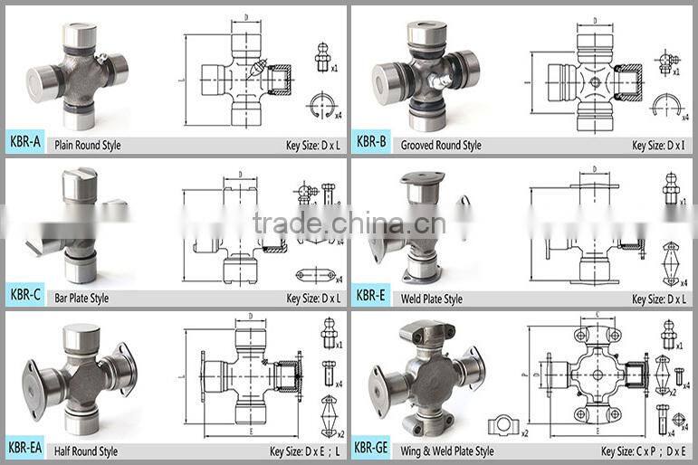 Transimission System U-Joint Cross Bearing Car Accessories Importers
