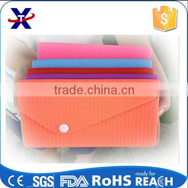 envelope shape silicone mini hand bag for ladies silicone rubber coin purse