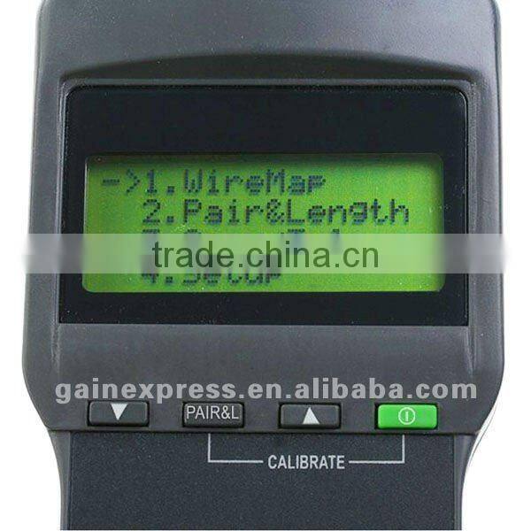 Digital Network Cable 5E, 6E, Coaxial Telephone Line Wire Length Tester w/ Backlight