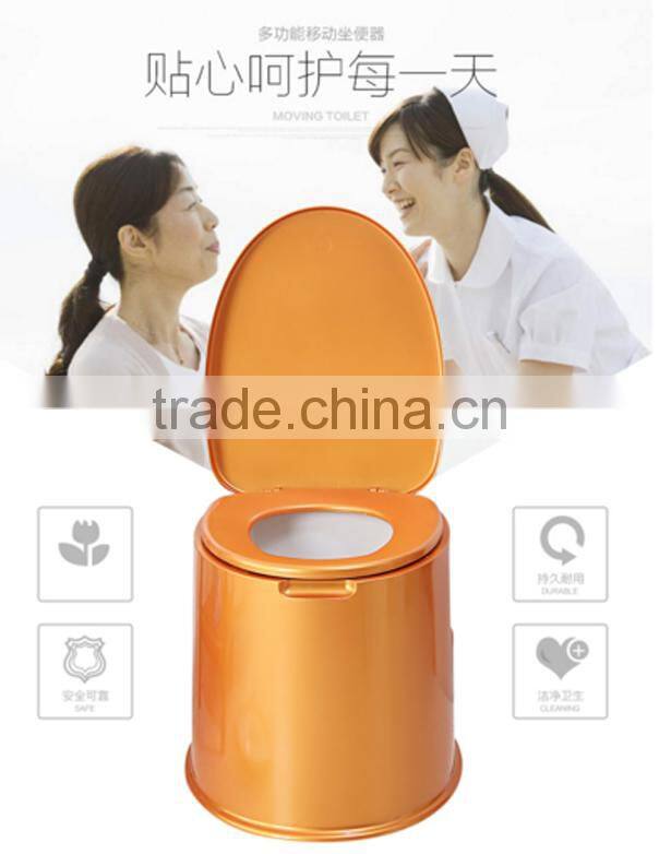 Multifunction Plastic Movable Mobile Toilet for Adult