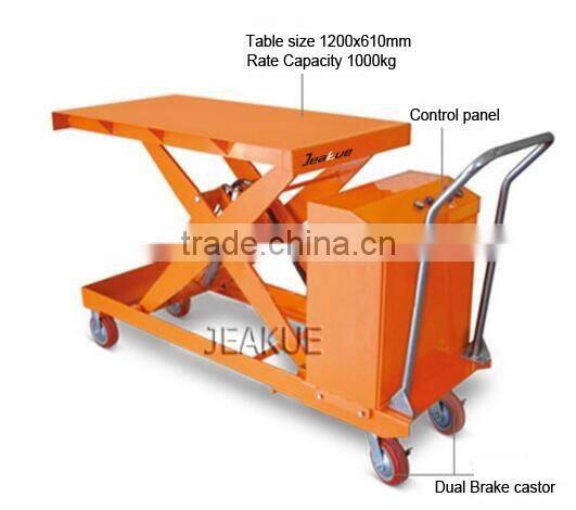 mini portable mobile Electric Lift table truck