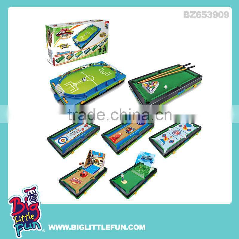 7 in 1 desktop games toys, basketball,football,snooker,ice hockey ect