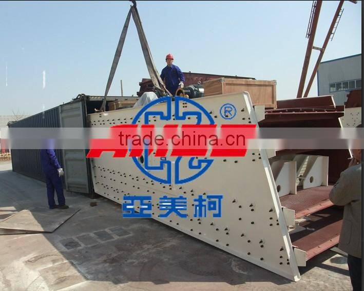 Big Capacity Horizontal Vibrating Screen / sand sieving machine,AMEC Manufacture