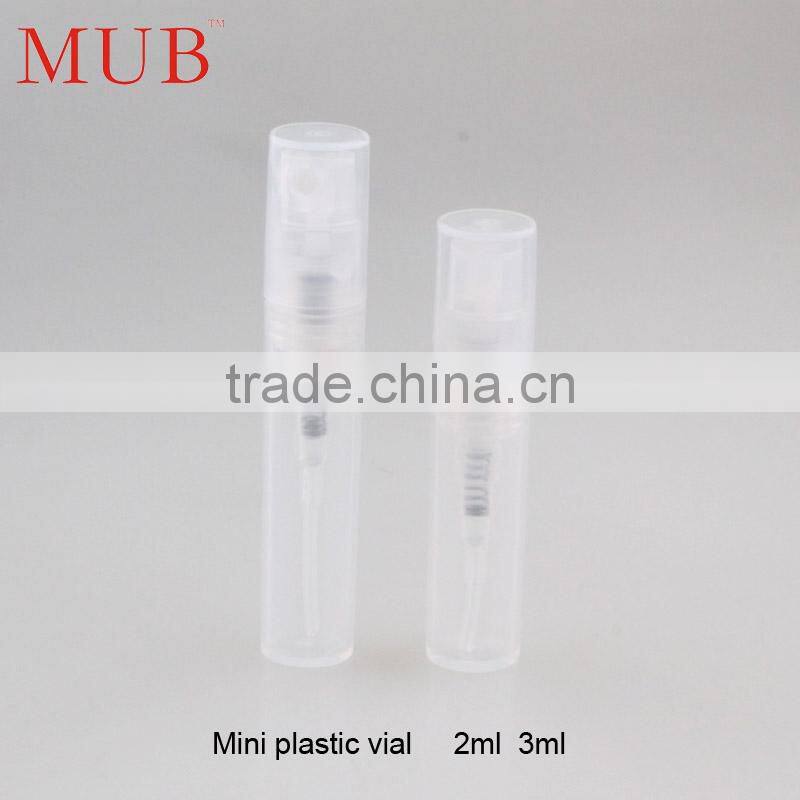 2ml 3ml Hot Sale Cosmetic Spray Plastic Bottle Packaging