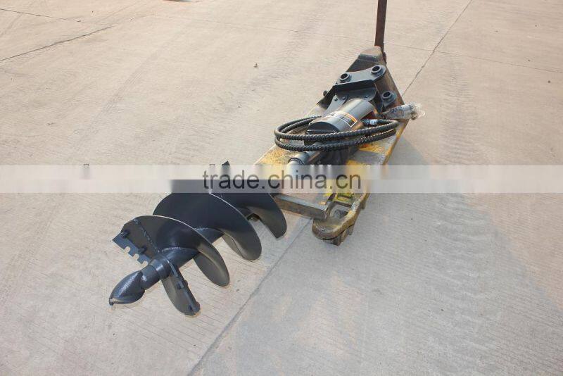 backhoe loader auger attachment