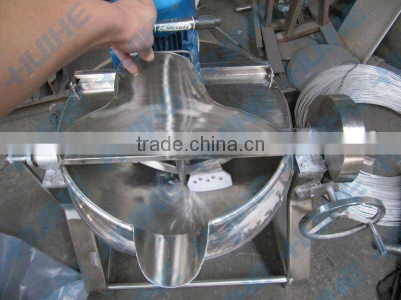 Beef cooking pot / vertical jacketed kettle with mixer