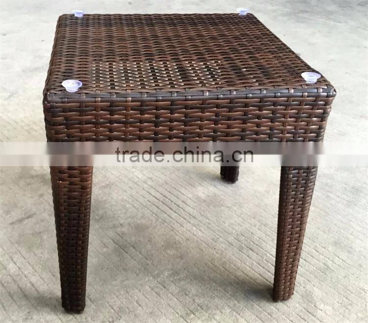 Rattan stackable siesta sun lounger with wheels