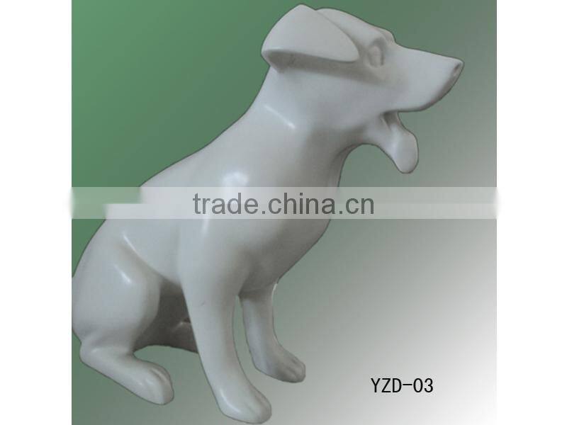2016 new display fiberglass dog mannequin for sale