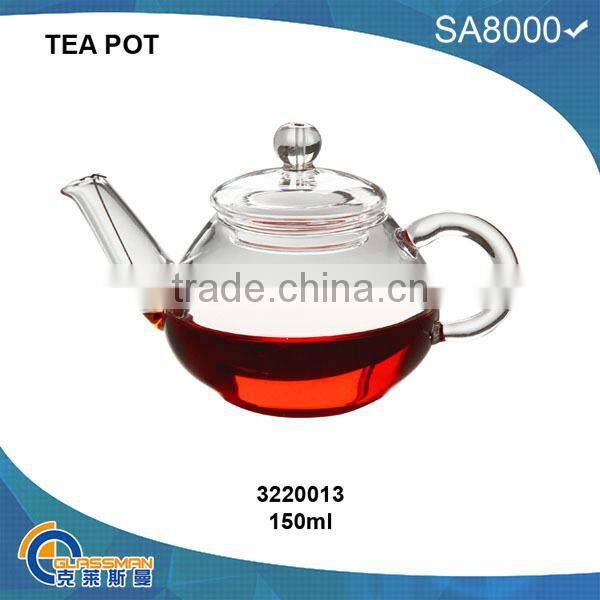 TP023(400ML),heat resistant glass teapot