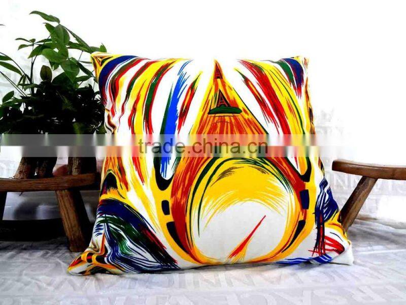 Home Decorative High Quality Cotton Throw Pillow Cover For Sofa Forest Theme