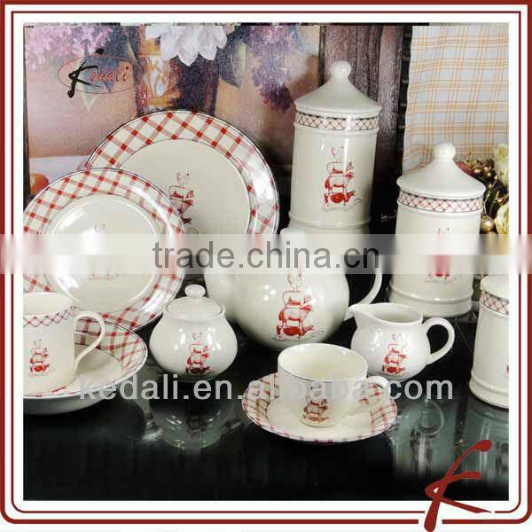 Wholesale White Porcelain Ceramic Snack Dish Dinner Set
