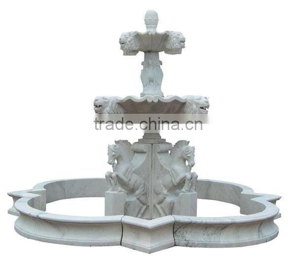 Hand carved large outdoor water fountains/marble fountain