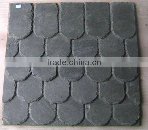 black roofing slate tiles
