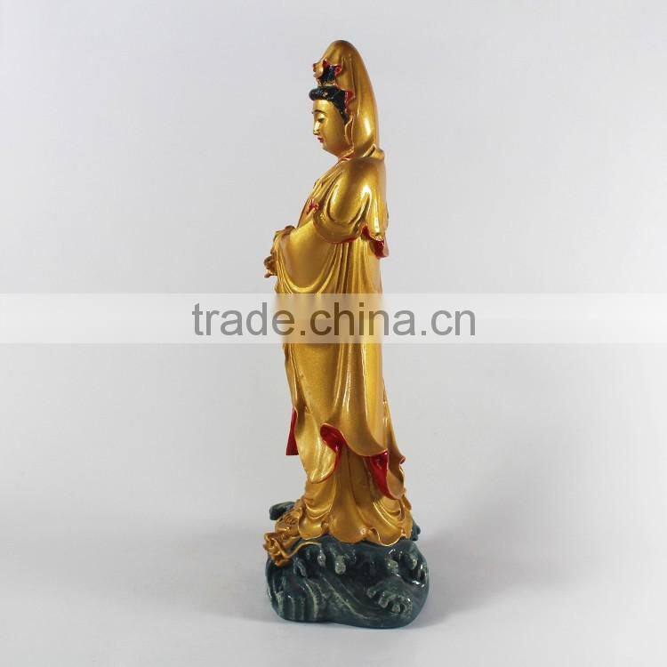 Resin standing large buddha statue