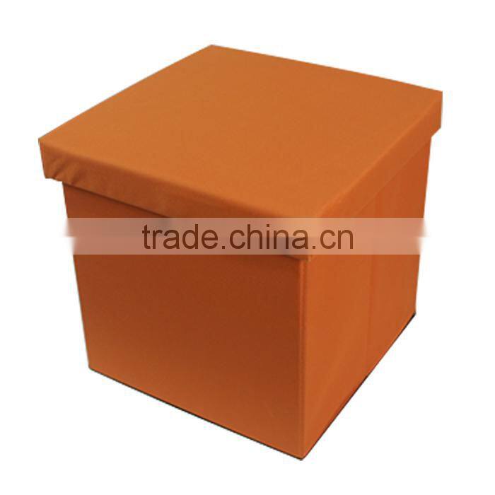 Solid Orange Color 600D Polyester Household Storage Foot