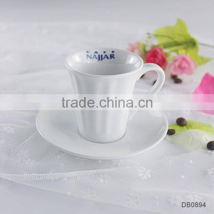 Factory direct wholesale customized white crockery coffee cup